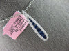 79CT DIAMOND & AAA SAPPHIRE 18KT WHITE GOLD JOURNEY ELONGATED FLOATING PENDANT