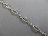 ESTATE .05CT DIAMOND 14K WHITE GOLD 3D MULTI LEAF ROUND FILIGREE TENNIS BRACELET