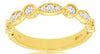 .36CT DIAMOND 14KT YELLOW GOLD ROUND & MARQUISE SHAPE FILIGREE ANNIVERSARY RING