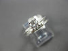 .65CT DIAMOND 14KT WHITE GOLD 3D ROUND & BAGUETTE ENGAGEMENT WEDDING RING SET