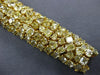 EXTRA LARGE GIA 47.4CT FANCY YELLOW DIAMOND 18K YELLOW GOLD CUFF TENNIS BRACELET