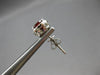 2.41CT DIAMOND & AAA GARNET 14K WHITE GOLD PEAR SHAPE & ROUND HALO STUD EARRINGS