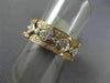 WIDE .85CT DIAMOND 18KT WHITE & ROSE GOLD 3D FLOWER STACKABLE ANNIVERSARY RING