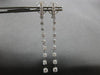 2.11CT DIAMOND 18K WHITE GOLD CLASSIC ROUND BY THE YARD CLIP ON HANGING EARRINGS