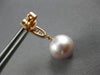 .45CT DIAMOND & AAA PINK SOUTH SEA PEARL 18KT ROSE GOLD 3D HALO HANGING EARRINGS