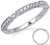 ESTATE .17CT DIAMOND 14KT WHITE GOLD ROUND PAVE BEZEL FILIGREE MILGRAIN FUN RING