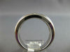 ESTATE WIDE .44CT DIAMOND 14KT WHITE GOLD 3D SOLITAIRE MATTE & SHINY MENS RING