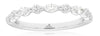 .47CT DIAMOND 14KT WHITE GOLD CLASSIC MARQUISE & ROUND WEDDING ANNIVERSARY RING