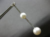 EXTRA LARGE 1.81CT DIAMOND & AAA SOUTH SEA PEARL 18K WHITE GOLD HANGING EARRINGS