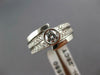 1.56CT DIAMOND 14KT WHITE GOLD SOLITAIRE MULTI ROW BEZEL ENGAGEMENT RING #18689