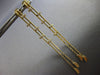 .24CT DIAMOND 14KT YELLOW GOLD ROUND DOUBLE BAR CHANDELIER FUN HANGING EARRINGS