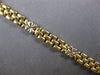 ESTATE 14KT WHITE & YELLOW GOLD MULTI FLOWER PANTHER LINK ITALIAN LOVE BRACELET