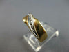 ESTATE .10CT DIAMOND 14KT 2 TONE GOLD CLASSIC FILIGREE DIAGONAL CRISS CROSS RING