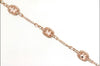 3.30CT DIAMOND & AAA MORGANITE 14KT ROSE GOLD OVAL FLOWER HALO TENNIS BRACELET