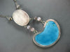 EXTRA LARGE & LONG MULTI COLOR ENAMEL & AAA AGATE STERLING SILVER NECKLACE 27624