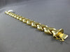 ESTATE WIDE & LONG 14KT YELLOW GOLD CLASSIC MATTE & SHINY ITALIAN LOVE BRACELET