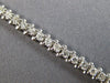 ESTATE 2.11CT DIAMOND 14KT WHITE GOLD 3D CLASSIC ROUND 4MM FUN TENNIS BRACELET