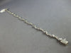 .39CT DIAMOND 14KT WHITE GOLD 3D ETOILE MATTE & SHINY MULTI WAVE TENNIS BRACELET