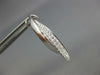 .51CT DIAMOND 18KT WHITE GOLD 3D 2 ROW CRISS CROSS CLIP ON HOOP HANGING EARRINGS