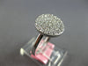 ESTATE WIDE .63CT DIAMOND 14KT WHITE GOLD 3D CLASSIC CIRCULAR PAVE FUN RING