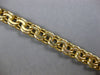 ESTATE LARGE & LONG 14KT YELLOW GOLD 3D CLASSIC SOLID DOUBLE LINK CHARM BRACELET