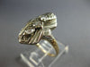 ANTIQUE LARGE .30CT OLD MINE DIAMOND 14KT WHITE GOLD 3D ANNIVERSARY RING #27753