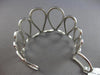 ESTATE EXTRA LARGE 1.42CT DIAMOND 18KT WHITE GOLD INFINITY CUFF BANGLE BRACELET