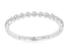 ESTATE .25CT DIAMOND 14KT WHITE GOLD 3D SEMI ETERNITY WEDDING ANNIVERSARY RING
