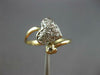 ESTATE .10CT DIAMOND 14KT 2 TONE GOLD DOUBLE HEART CRISS CROSS LOVE RING #27301