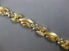 ESTATE 14KT WHITE & YELLOW GOLD 3D MATTE & SHINY CLASSIC FLORAL FUN BRACELET