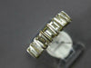 ESTATE 1.36CT DIAMOND 14KT WHITE GOLD BAGUETTE 7 STONE CHANNEL ANNIVERSARY RING