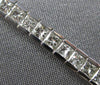 5.06CT DIAMOND 14K WHITE GOLD CLASSIC PRINCESS CHANNEL INVISIBLE TENNIS BRACELET