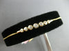.34CT DIAMOND 14KT YELLOW GOLD 7 STONE GRADUATING BEZEL ADJUSTABLE LOVE BRACELET