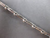 ESTATE .56CT DIAMOND 14K WHITE GOLD ROUND BEZEL BY THE YARD LOVE TENNIS BRACELET
