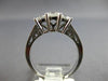 1.0CT DIAMOND 14KT WHITE GOLD ROUND 3 STONE PAST PRESENT FUTURE ENGAGEMENT RING