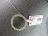 ESTATE .55CT DIAMOND 14KT YELLOW GOLD 3D CLASSIC CIRCLE OF LIFE FLOATING PENDANT