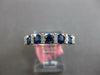 .99CT DIAMOND & AAA SAPPHIRE 14KT WHITE GOLD 3D 7 STONE CHANNEL ANNIVERSARY RING