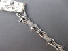 .59CT DIAMOND 14KT WHITE GOLD 3D ROUND 3 STONE XO FILIGREE LOVE TENNIS BRACELET