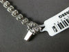 ESTATE 1.0CT DIAMOND 14K WHITE GOLD 3D ROUND BEZEL PRONG CLASSIC TENNIS BRACELET