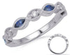 .62CT DIAMOND & AAA SAPPHIRE 14KT WHITE GOLD ROUND & MARQUISE FILIGREE LOVE RING