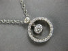 ESTATE .84CT DIAMOND 18K WHITE GOLD CIRCLE OF LIFE BY THE YARD FLOATING NECKLACE