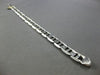 ESTATE LARGE & LONG 14KT WHITE GOLD 3D ITALIAN SOLID GUCCI DESIGN MENS BRACELET