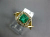 .84CT DIAMOND & AAA EMERALD 14KT YELLOW GOLD 3D PRINCESS HALO INFINITY LOVE RING