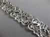 ESTATE WIDE 1.23CT DIAMOND 14KT WHITE GOLD MULTI HEART FILIGREE TENNIS BRACELET