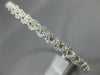 1.43CT DIAMOND 18K WHITE GOLD INFINITY ETOILE SEMI ETERNITY LOVE BANGLE BRACELET