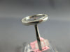ESTATE .33CT DIAMOND 14KT WHITE GOLD 3D CLASSIC ROUND CIRCLE OF LIFE FUN RING