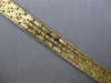 ANTIQUE WIDE 14KT YELLOW GOLD 3D CLASSIC HANDCRAFTED MATTE & SHINY FUN BRACELET