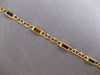 ESTATE 2CT AAA MULTI GEM 14KT YELLOW GOLD 3D EMERALD CUT FUN LOVE BRACELET