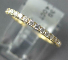 .40CT DIAMOND 18K YELLOW GOLD CLASSIC 1.5MM ROUND ETERNITY ANNIVERSARY LOVE RING