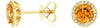 1.66CT DIAMOND & AAA CITRINE 14K YELLOW GOLD 3D CLASSIC ROUND HALO STUD EARRINGS